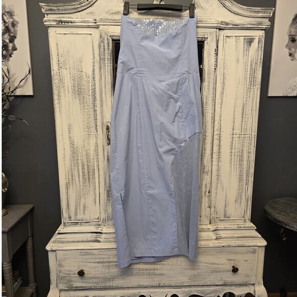 Anthropologie Strapless Slim Midi Dress - New Size 16 - Picture 4 of 4